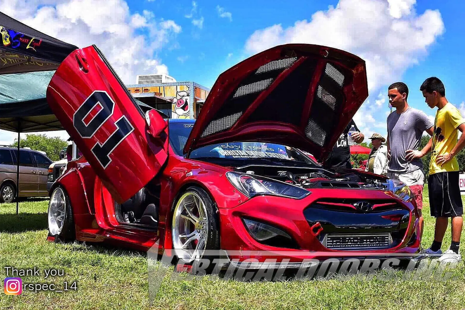 2009-2015 Hyundai Genesis 2DR Coupe Bolt-on Vertical Lambo Door Conversion Kit