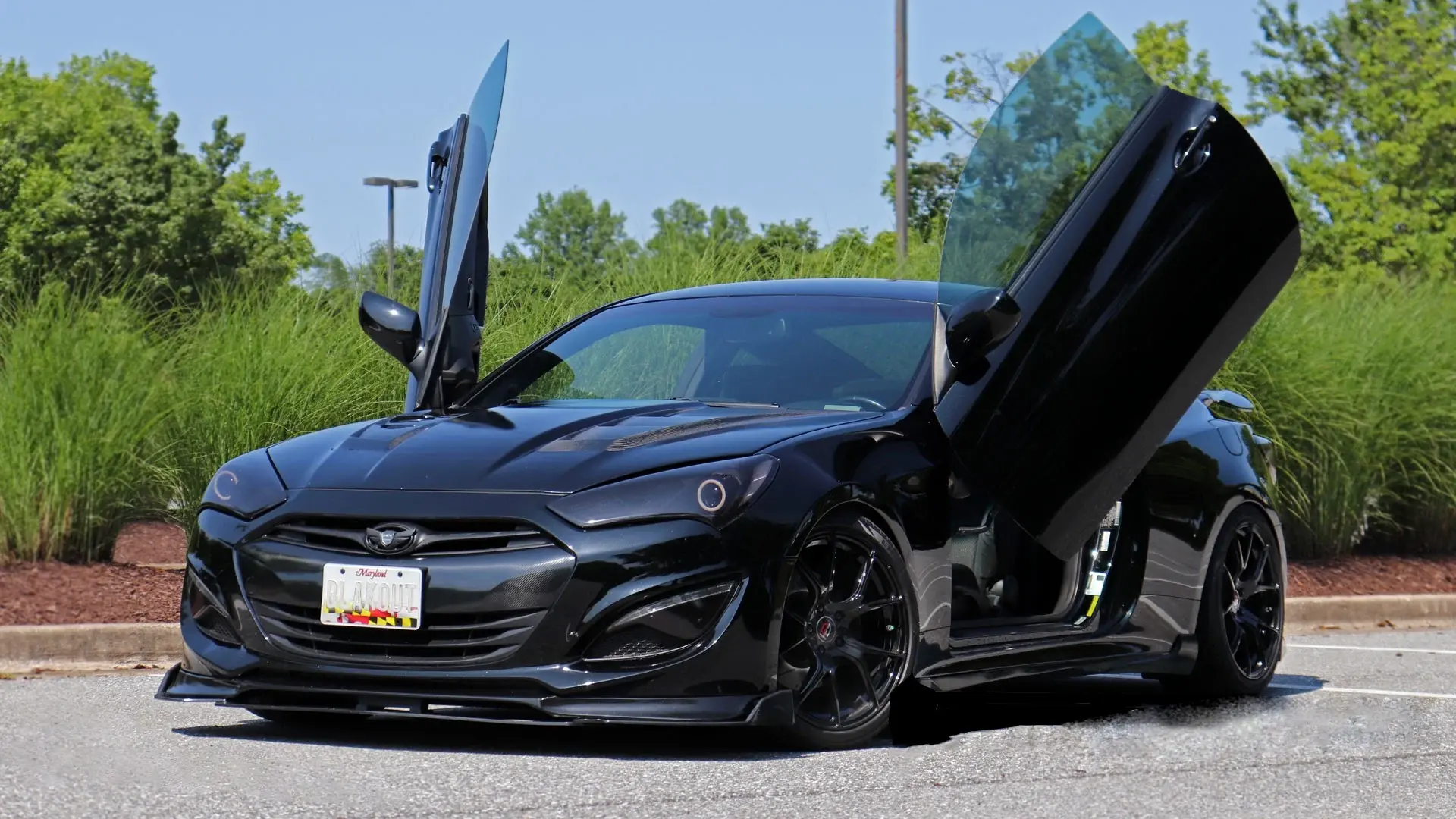 2009-2015 Hyundai Genesis 2DR Coupe Bolt-on Vertical Lambo Door Conversion Kit - VDCHYGEN09102DR