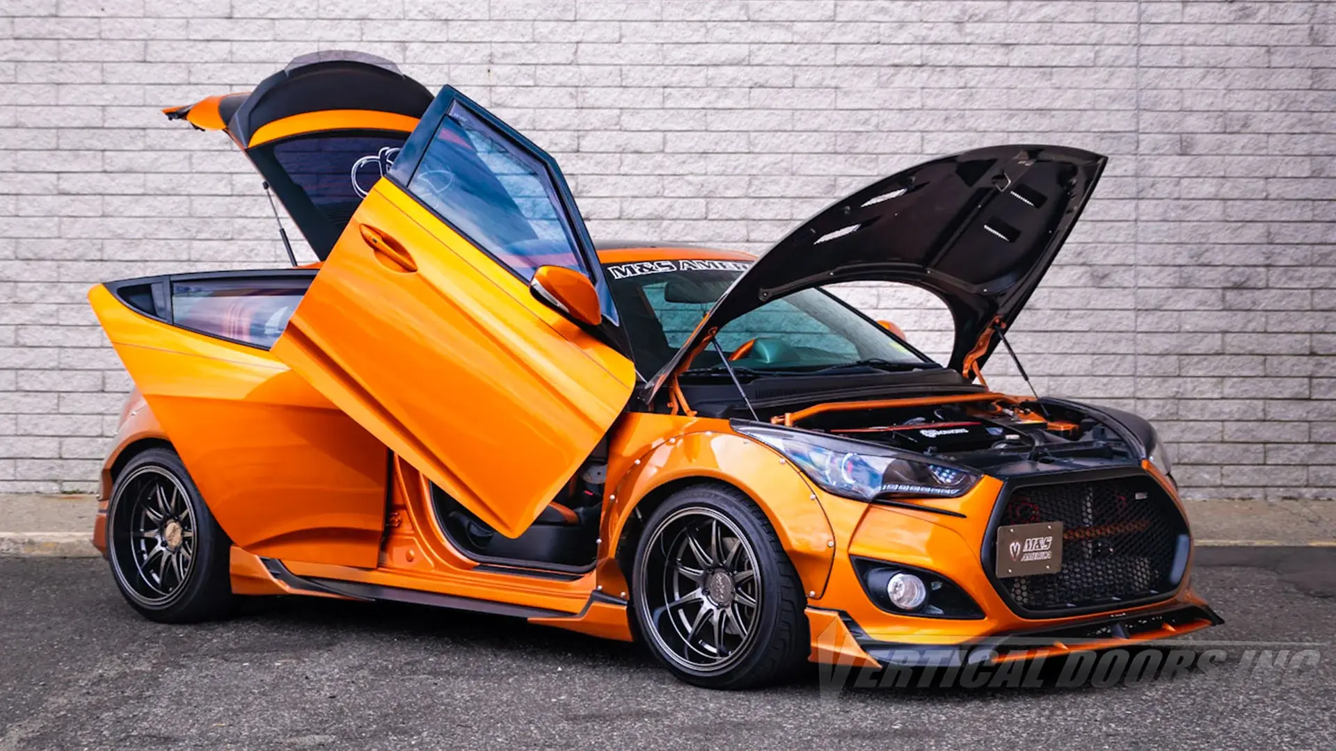 2011-2018 Hyundai Veloster 2DR Bolt-on Vertical Lambo Door Conversion Kit