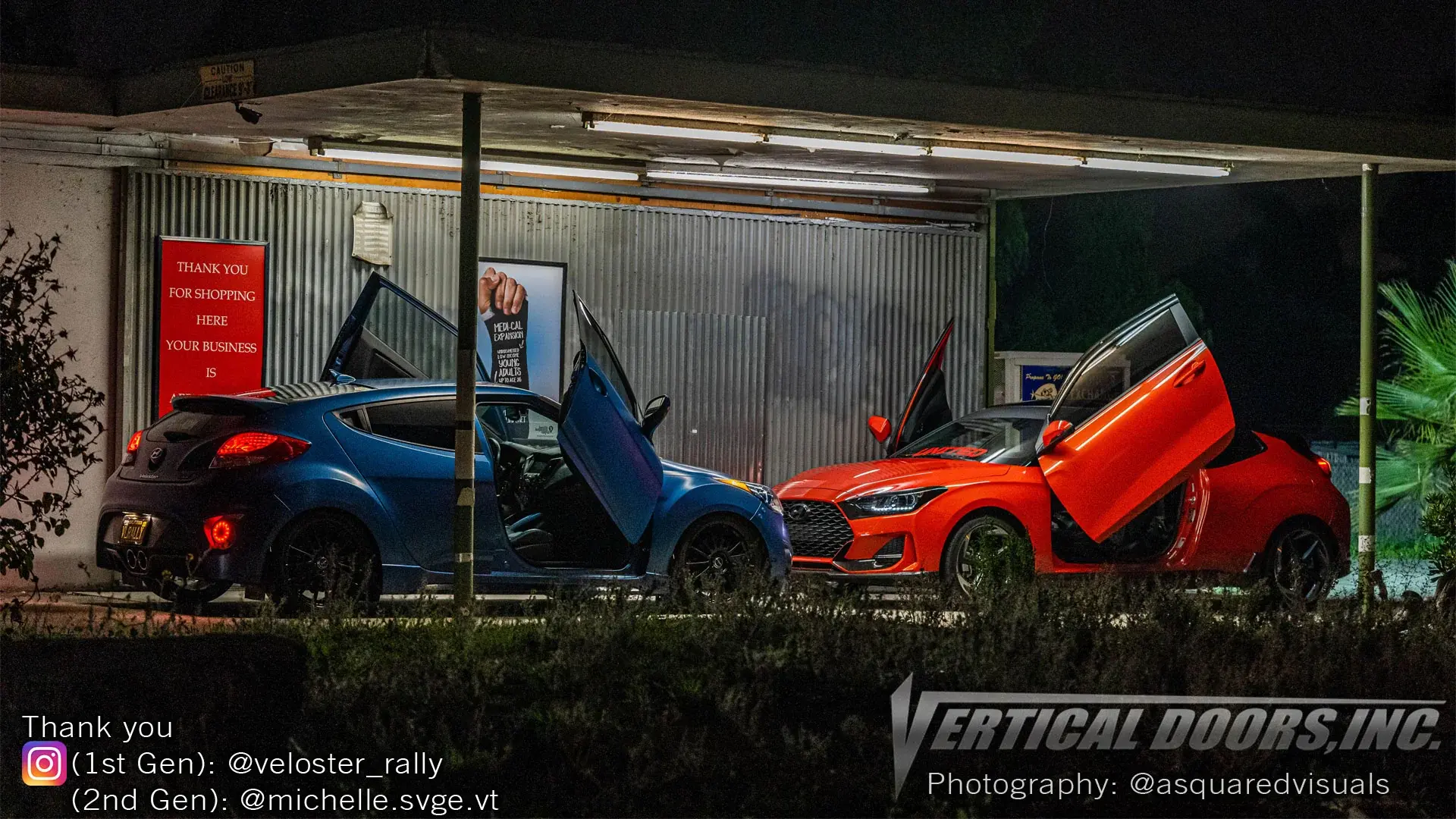 2011-2018 Hyundai Veloster 2DR Bolt-on Vertical Lambo Door Conversion Kit