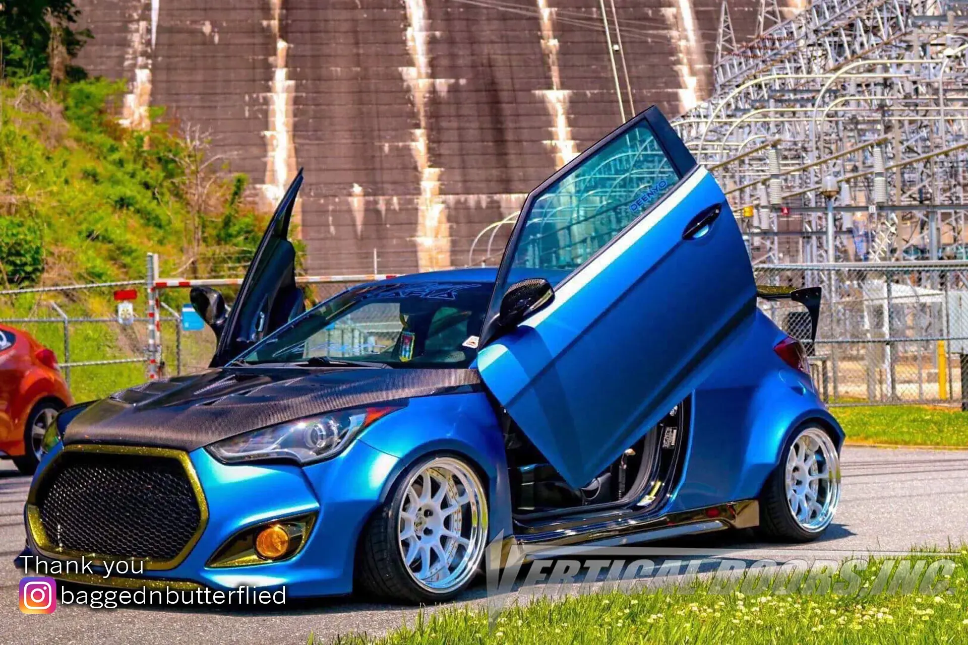 2011-2018 Hyundai Veloster 2DR Bolt-on Vertical Lambo Door Conversion Kit
