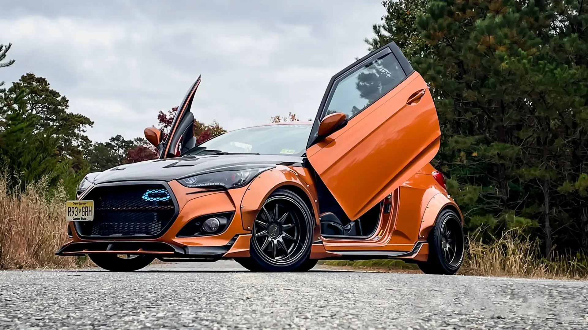 2011-2018 Hyundai Veloster 2DR Bolt-on Vertical Lambo Door Conversion Kit - VDCHYVEL11