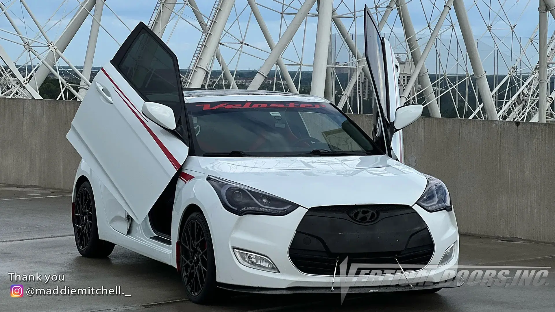 2019-2023 Hyundai Veloster 2DR Bolt-on Vertical Lambo Door Conversion Kit