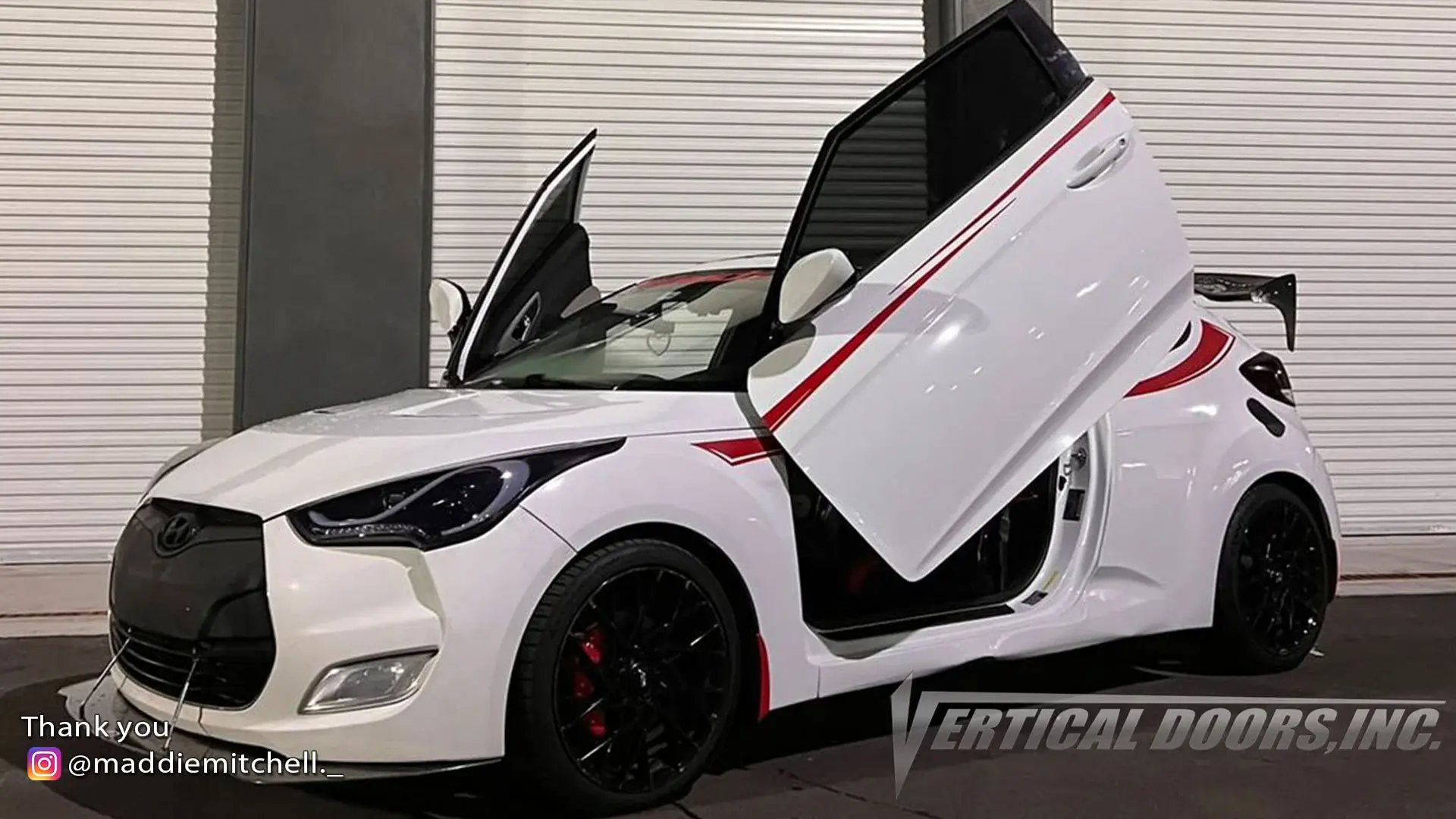 2019-2023 Hyundai Veloster 2DR Bolt-on Vertical Lambo Door Conversion Kit