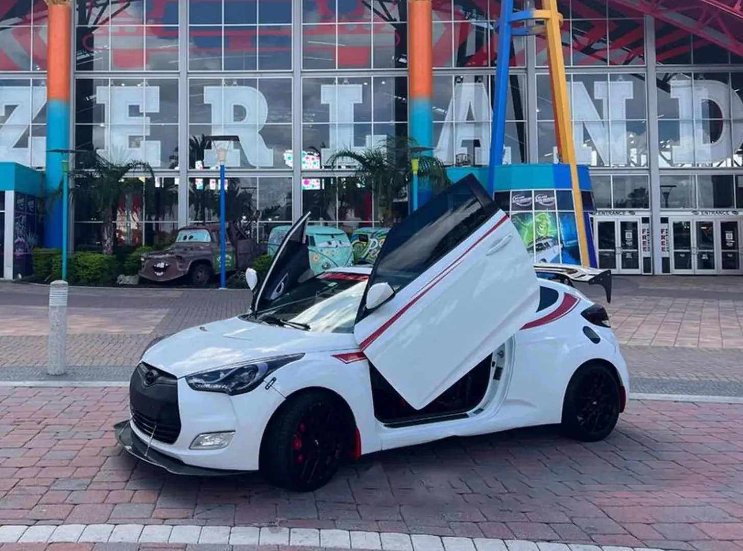 2019-2023 Hyundai Veloster 2DR Bolt-on Vertical Lambo Door Conversion Kit - VDCHYVEL19