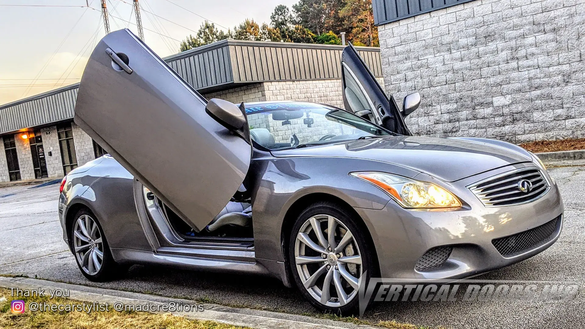 2008-2014 Infiniti G37 2DR Bolt-on Vertical Lambo Door Conversion Kit