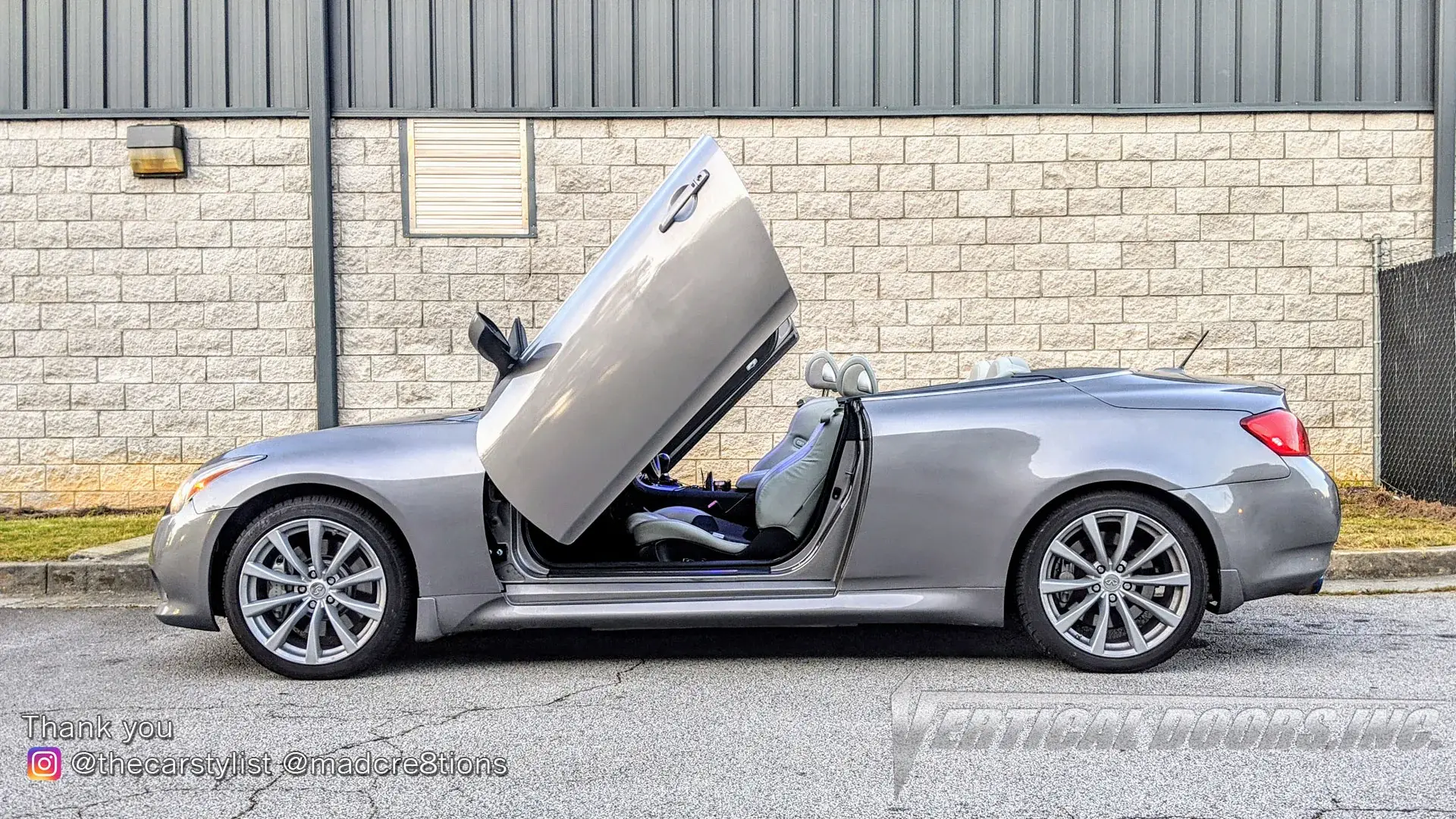 2008-2014 Infiniti G37 2DR Bolt-on Vertical Lambo Door Conversion Kit