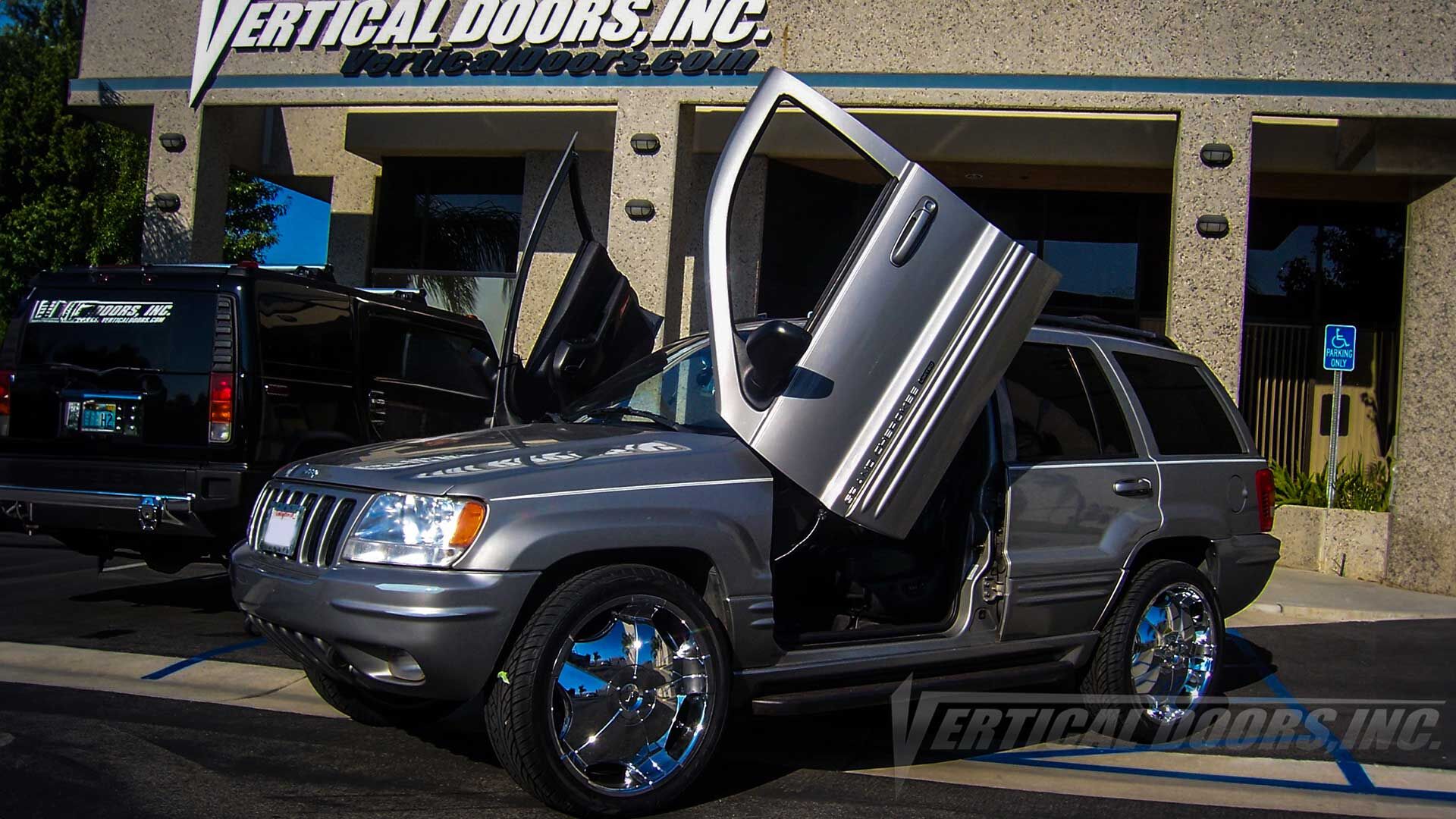 1999-2004 Jeep Cherokee 4DR Bolt-on Vertical Lambo Door Conversion Kit