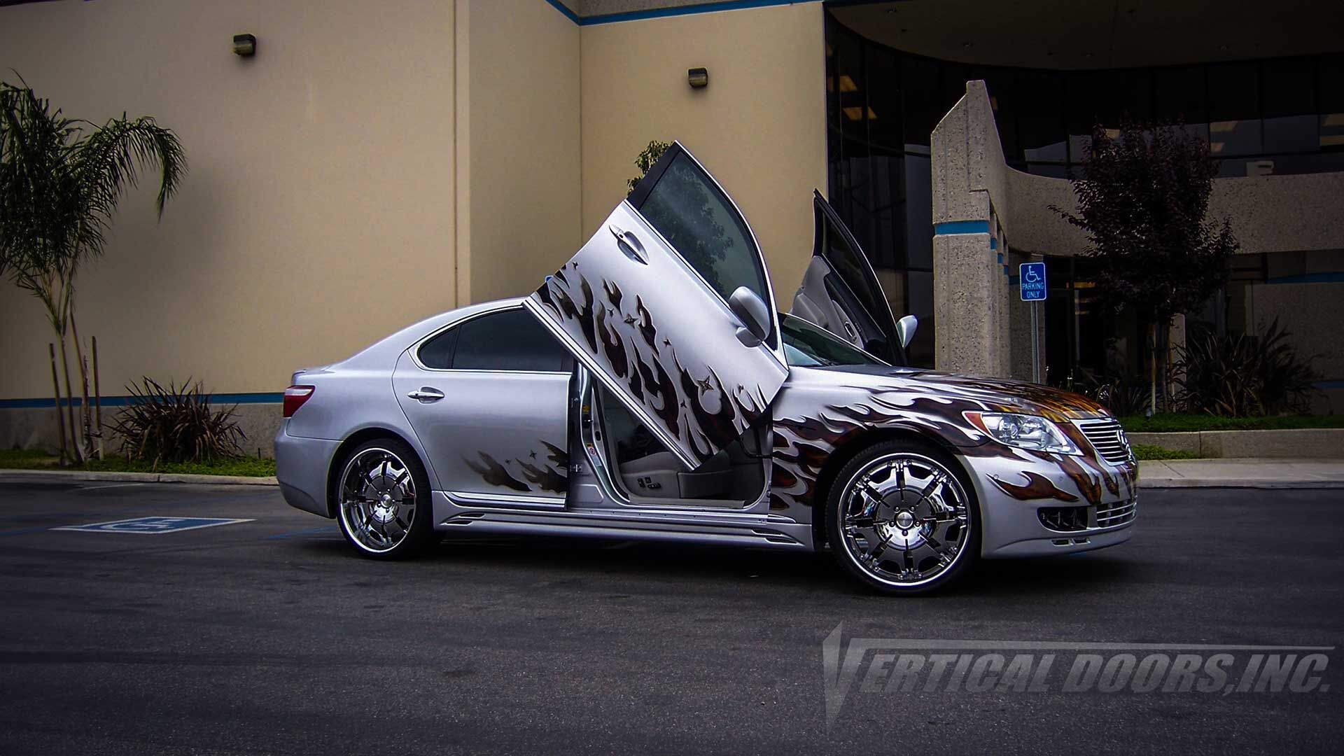 2007-2010 Lexus LS460 Bolt-on Vertical Lambo Door Conversion Kit