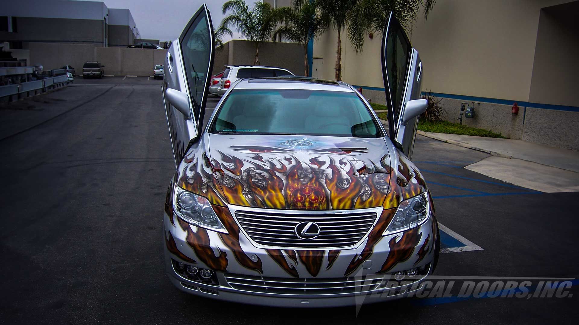 2007-2010 Lexus LS460 Bolt-on Vertical Lambo Door Conversion Kit