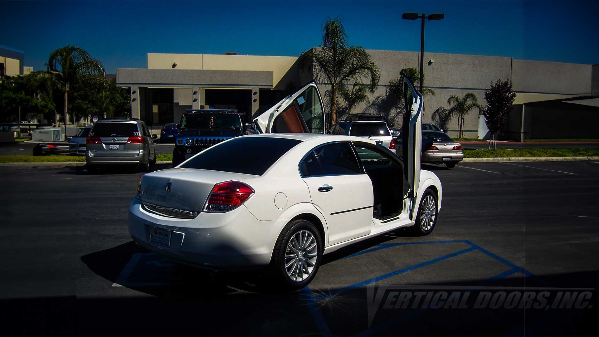 2007-2009 Saturn Aura 4DR Bolt-on Vertical Lambo Door Conversion Kit