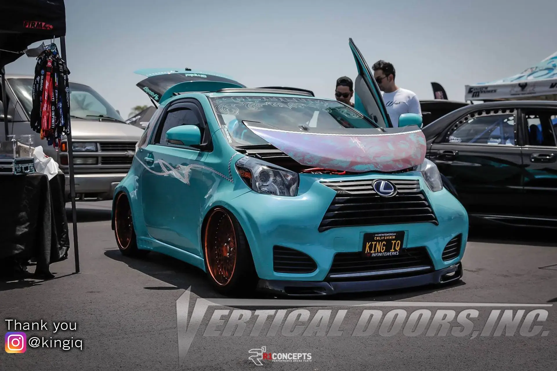 2008-2012 Scion iQ 2DR Bolt-on Vertical Lambo Door Conversion Kit
