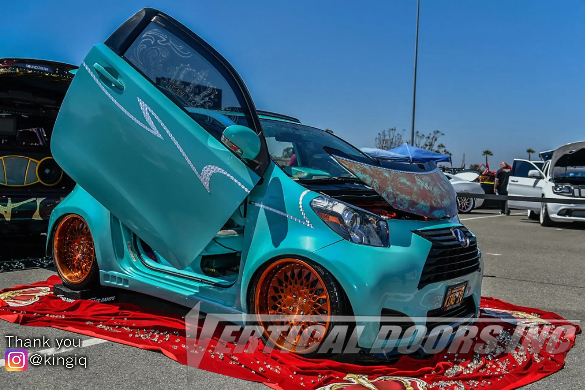 2008-2012 Scion iQ 2DR Bolt-on Vertical Lambo Door Conversion Kit