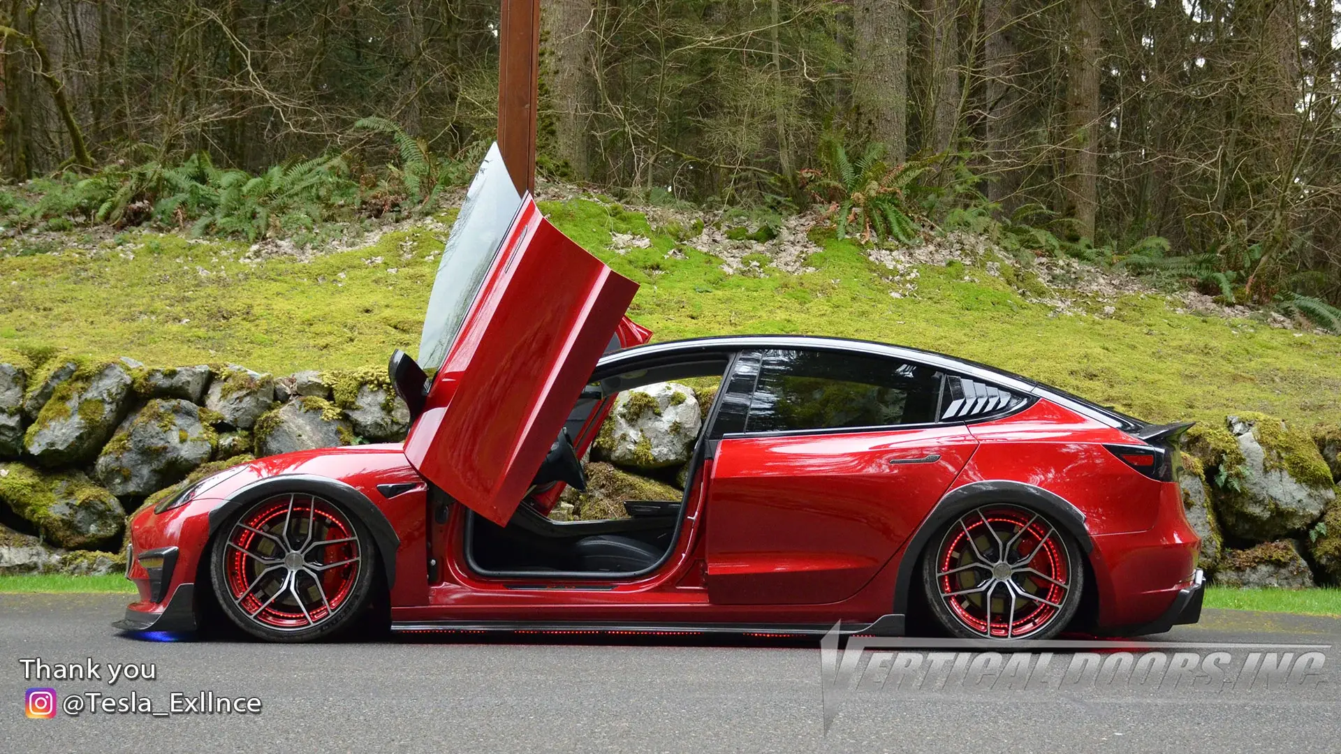 2017-2022 Tesla Model 3 4DR Bolt-on Vertical Lambo Door Conversion Kit