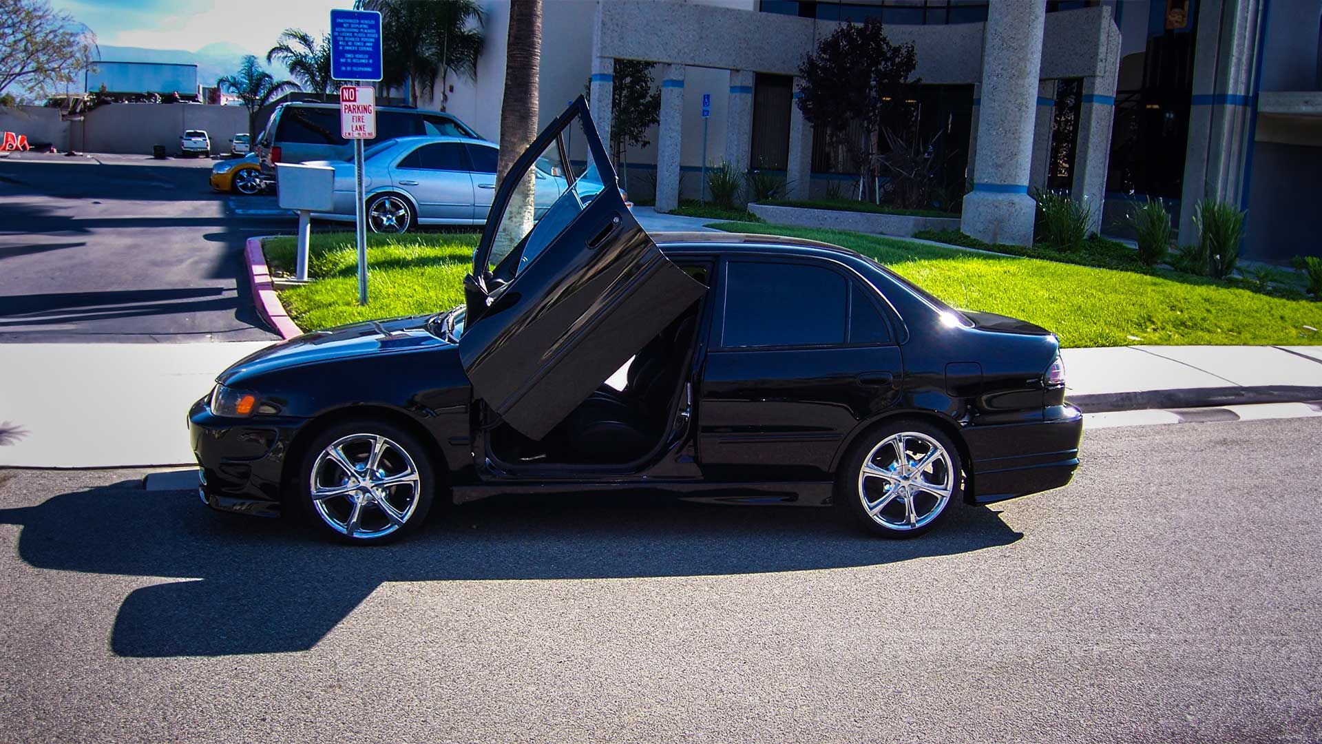 1995-2002 Toyota Corolla 4DR Bolt-on Vertical Lambo Door Conversion Kit