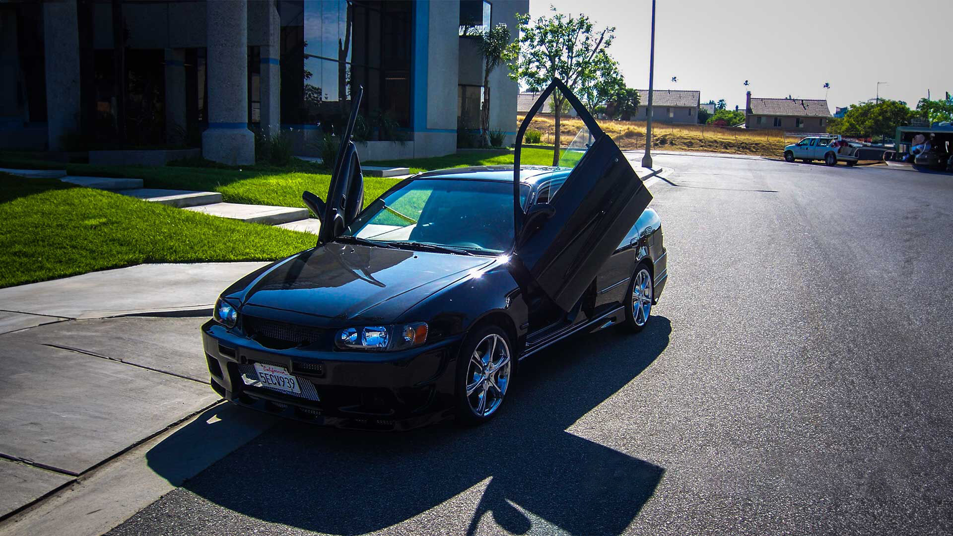 1995-2002 Toyota Corolla 4DR Bolt-on Vertical Lambo Door Conversion Kit - VDCTOYCOR95024DR