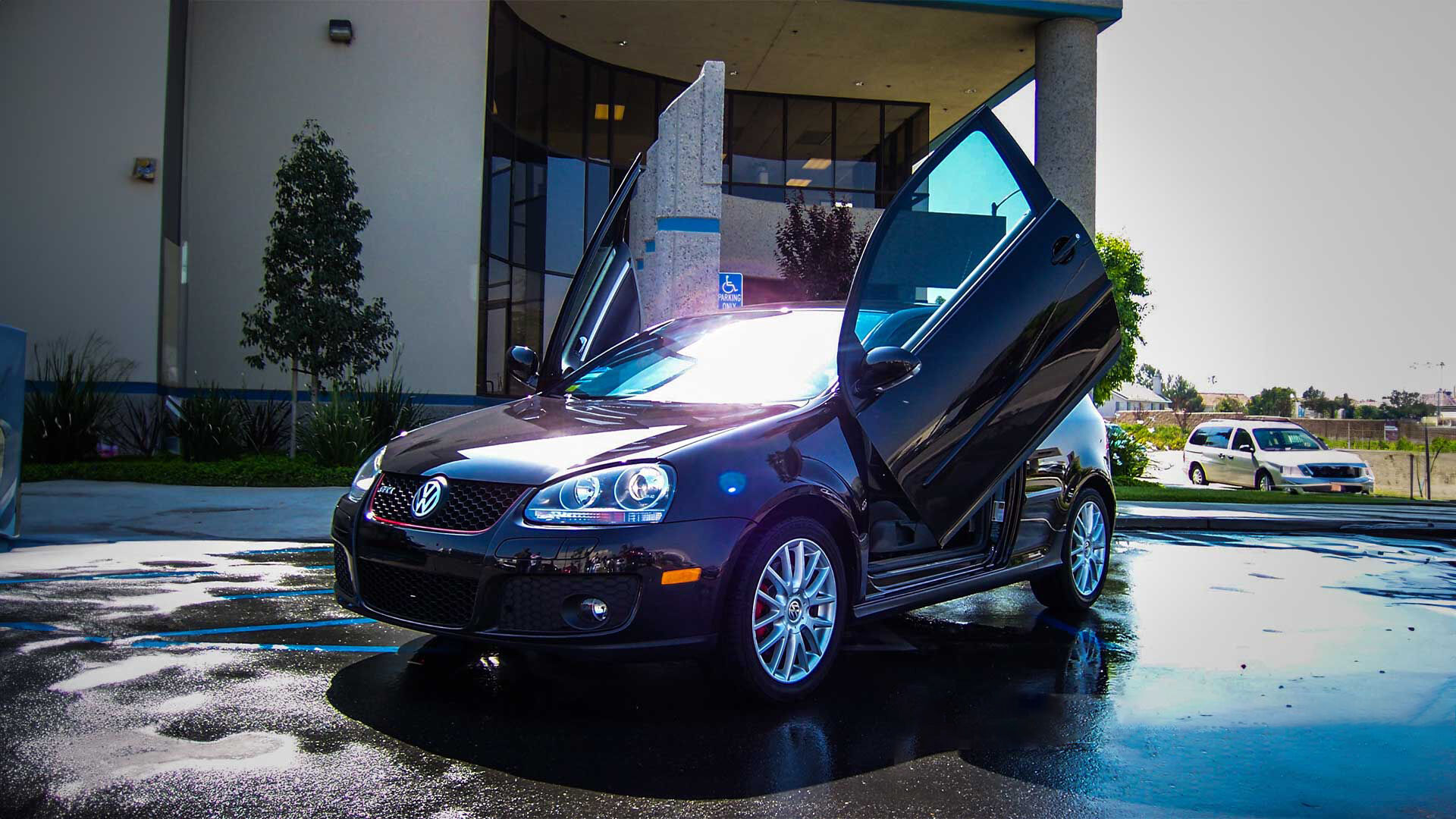 2007-2008 Volkswagen Golf Bolt-on Vertical Lambo Door Conversion Kit - VDCVOLKGOLF0708