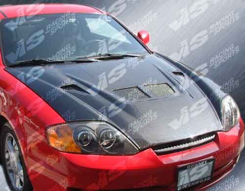 2003-2006 Hyundai Tiburon EVO Carbon Fiber Hood by ViS Racing