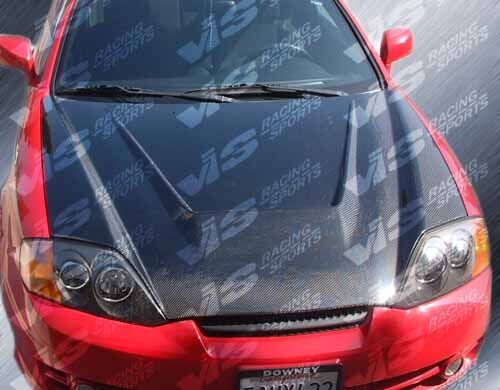 2003-2006 Hyundai Tiburon Invader Carbon Fiber Hood by ViS Racing