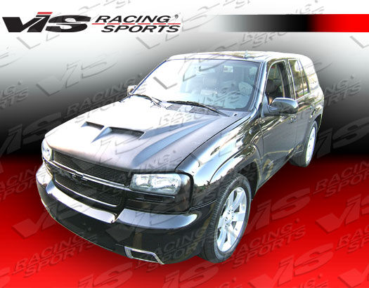 2002-2008 Chevrolet TrailBlazer Outlaw 2 Fiberglass Hood - VIS-02CHTRA4DOL2-010