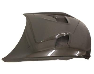 2003-2007 Infiniti G35 2DR Terminator-2 Carbon Fiber Hood by ViS Racing - 03ING352DTM2-010C