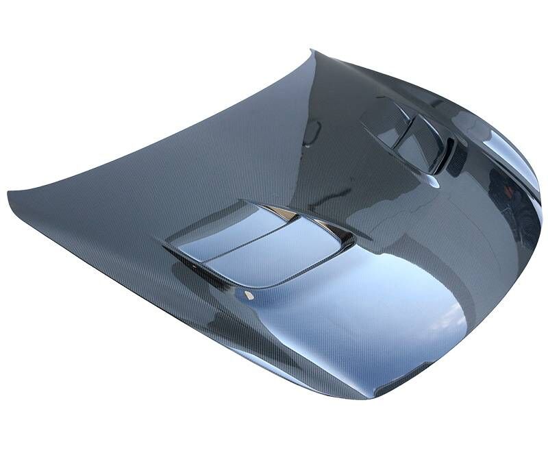 2008-2013 Infiniti G37 2DR GT Carbon Fiber Hood by ViS Racing - 08ING372DGT-010C