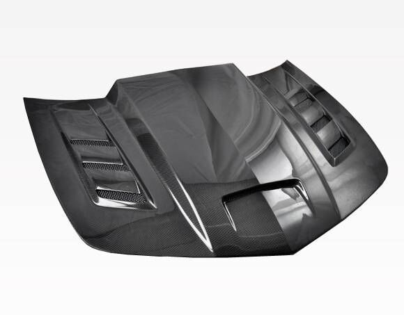 2010-2015 Chevrolet Camaro 2DR Terminator Double-Sided Carbon Fiber Hood by ViS Racing - 10CHCAM2DTM-010D