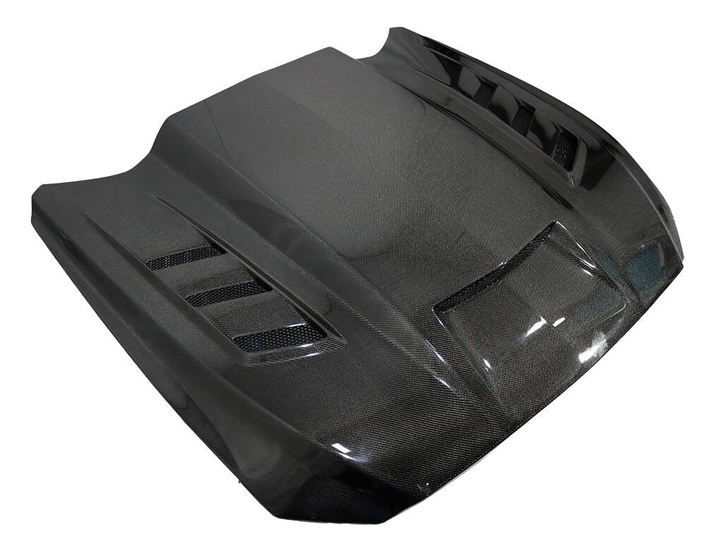 2015-2017 Ford Mustang 2DR Terminator Double-Sided Carbon Fiber Hood by ViS Racing - 15FDMUS2DTM-010D