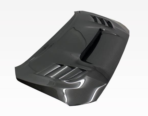 2015-2021 Subaru WRX 4DR VS 2 Double-Sided Carbon Fiber Hood by ViS Racing