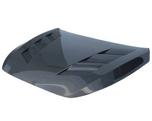 2017-2022 Infiniti Q60 2DR AMS Style Carbon Fiber Hood by ViS Racing - 17INQ602DAMS-010C