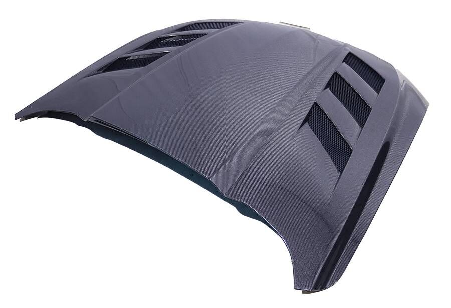 2018-2023 Ford Mustang 2DR AMS Double-Sided Carbon Fiber Hood by ViS Racing
