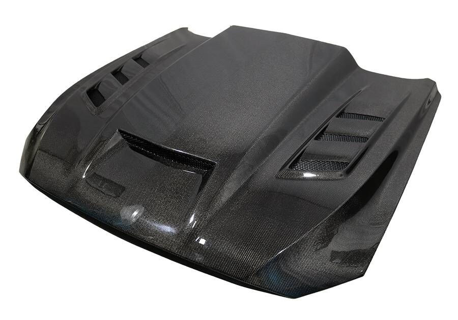 2018-2023 Ford Mustang Terminator Double-Sided Carbon Fiber Hood by ViS Racing - 18FDMUS2DTM-010D