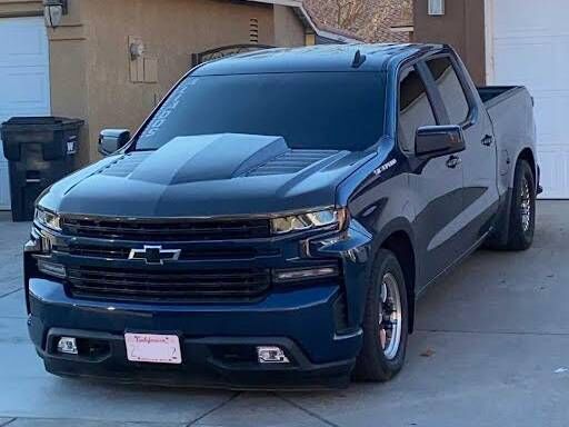 2019-2023 Chevrolet Silverado 1500 TMS Double-Sided Carbon Fiber Hood by ViS Racing