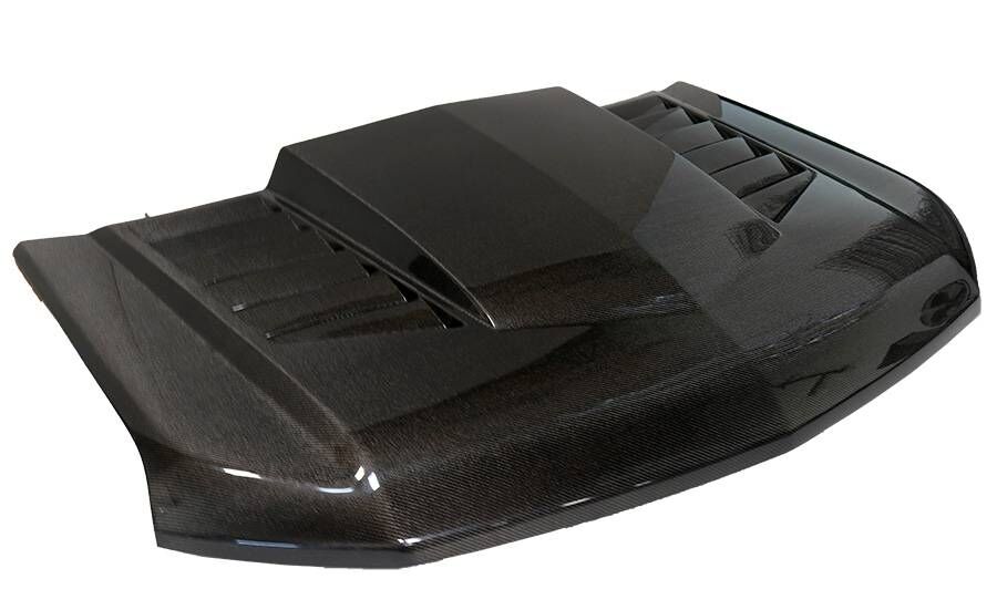 2019-2023 Chevrolet Silverado 1500 TMS Double-Sided Carbon Fiber Hood by ViS Racing - 19CHSIL4DTMS-010D