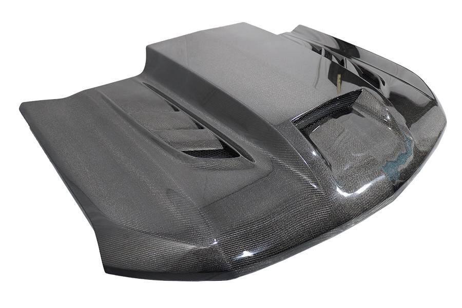 2019-2023 Chevrolet Silverado 1500 VTM Double-Sided Carbon Fiber Hood by ViS Racing - 19CHSIL4DVTM-010D