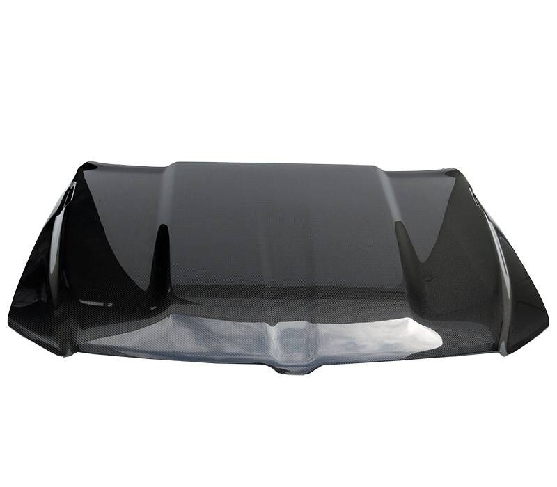 2019-2024 Ram 1500 2DR/4DR OEM Style Carbon Fiber Hood by ViS Racing - 19DGRAM2DOE-010C