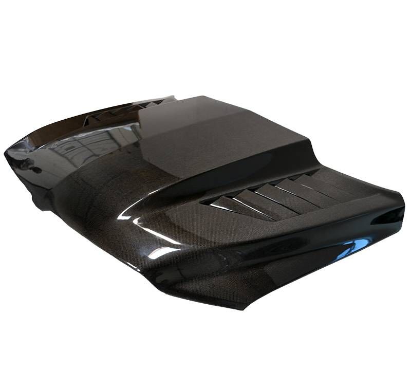 2019-2024 Ram 1500 2DR/4DR TMS Style Carbon Fiber Hood by ViS Racing