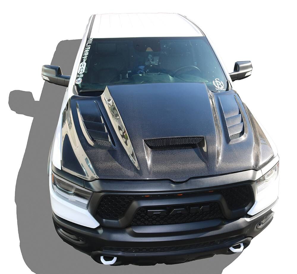 2019-2025 Ram 1500 2DR/4DR VTM Carbon Fiber Hood by ViS Racing