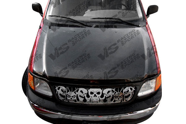 1997-2002 Ford Expedition OEM Carbon Fiber Hood by ViS Racing - VIS-97FDEXP4DOE-010C