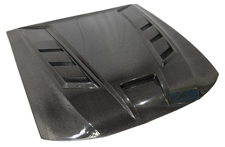 1999-2004 Ford Mustang Terminator Style Carbon Fiber Hood by ViS Racing - 99FDMUS2DTM-010C