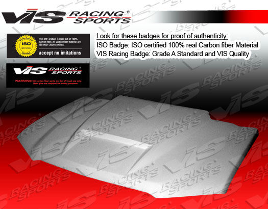 1999-2002 Chevy Silverado Ram-Air Fiberglass Hood - VIS-99CHSVR2DRAM-010