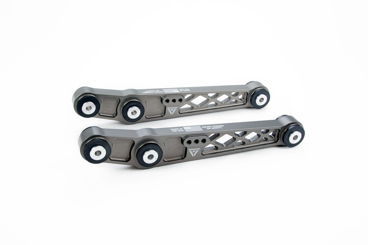 1993-1995 Honda Del Sol VooDoo13 Rear Lower Control Arms Gunmetal Hard Anodize Clear - LOHN-0200HC