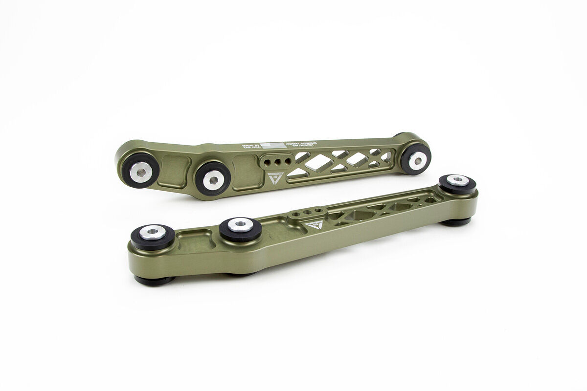 1992-2001 Acura Integra GS-R VooDoo13 Rear Lower Control Arms Hard Anodize Green - LOHN-0200HG