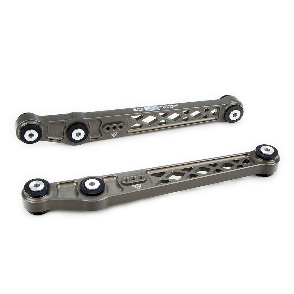 1999 Honda Civic Value Package VooDoo13 Rear Lower Control Arms Gunmetal Hard Anodize Clear - LOHN-0300HC