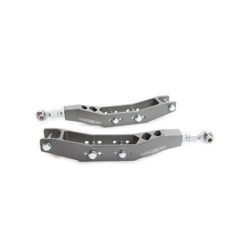 2009-2012 Subaru Impreza WRX Premium VooDoo13 Rear Lower Control Arms Gunmetal Hard Anodize Clear - LOSC-0100HC
