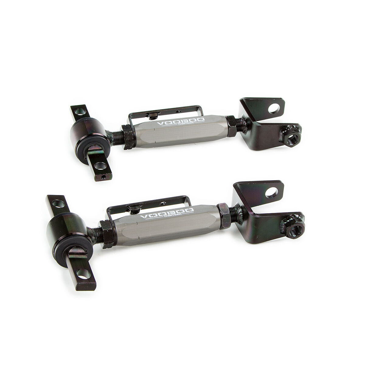 2002-2005 Honda Civic Si VooDoo13 Rear Camber Arms Gunmetal Hard Anodize Clear - RCHN-0400HC