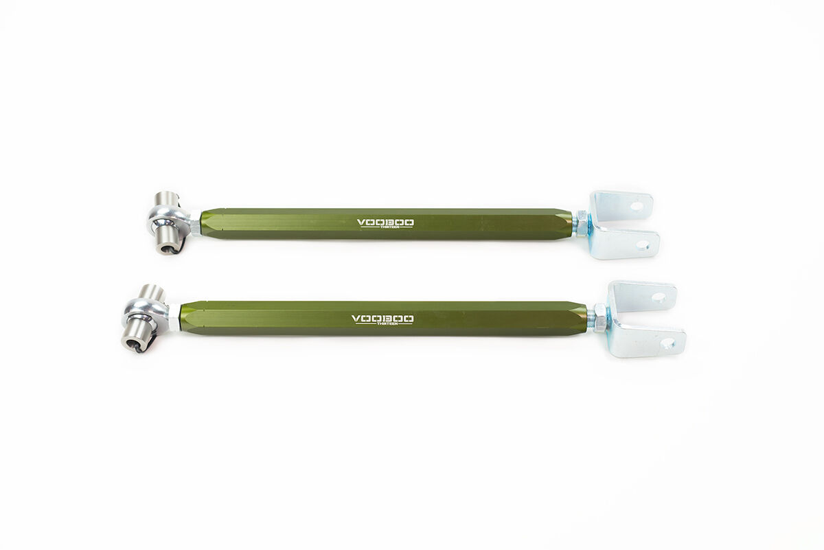 2007-2008 Infiniti G35 Sedan RWD VooDoo13 Rear Toe Rods Hard Anodize Green - TONS-0400HG