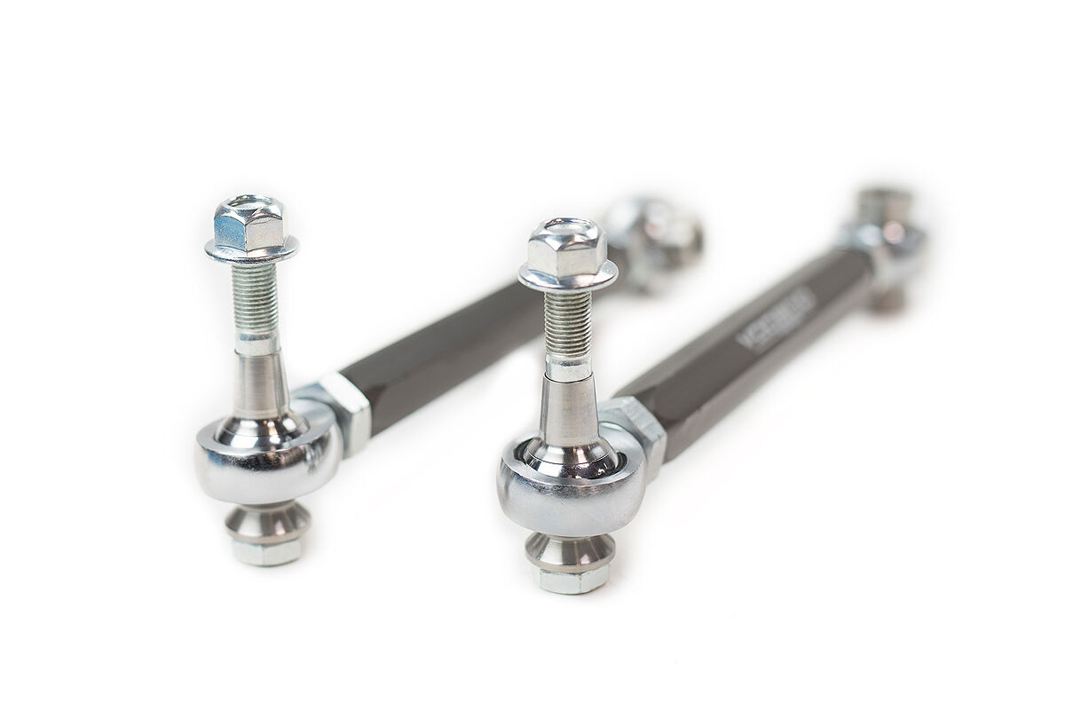 2013-2014 Scion FR-S VooDoo13 Rear Toe Rods Gunmetal Hard Anodize Clear - TOSC-0100HC
