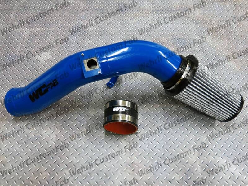 WCFab 2003-2007 6.0 Powerstroke 4 Inch Intake Kit Grey Two Stage Powder Coating