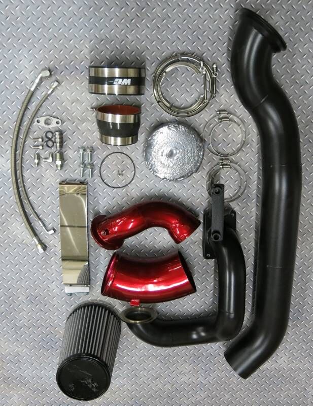 WCFab 2003-2007 5.9 Cummins S400/Stock Twin Turbo Kit Grey Two Stage Powder Coating - WCF100567-GRY - Wehrli Custom Fabrication